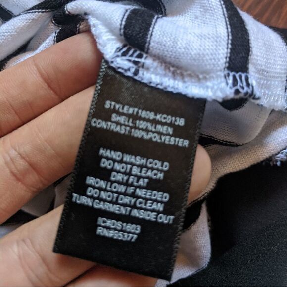 Sanctuary Striped Linen Layered Top - Picture 4 of 6